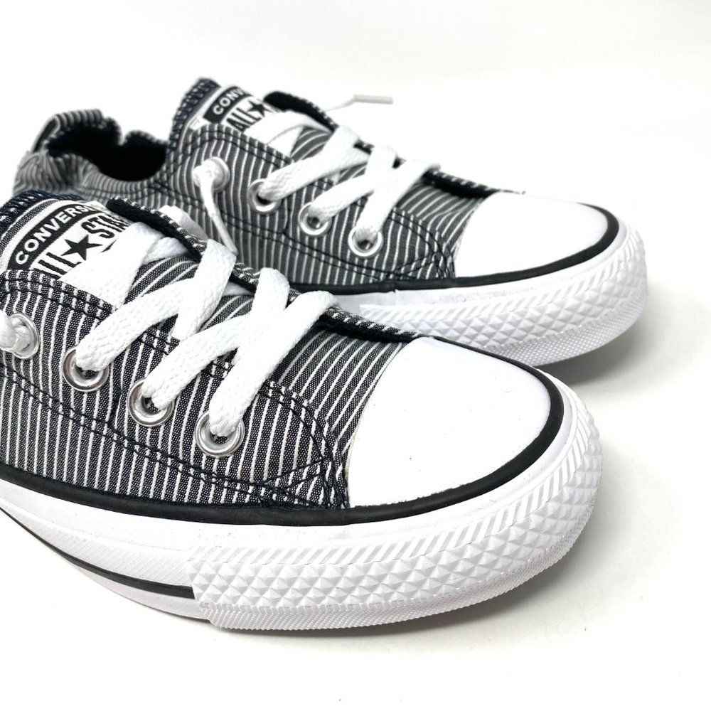 Converse Womens Size 6 CTAS Shoreline Slip On Gray White Canvas Sneakers 567221F - Picture 4 of 9